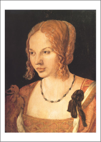 Kunstpostkarte "Brustbild einer jungen Venezianerin"