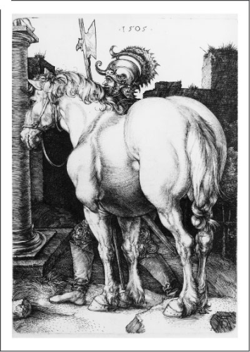 Kunstpostkarte "Das große Pferd"