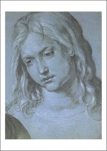 Kunstpostkarte "Der Kopf des 12-jährigen Jesus"