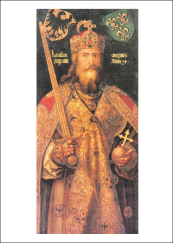 Kunstpostkarte "Kaiser Karl der Große"
