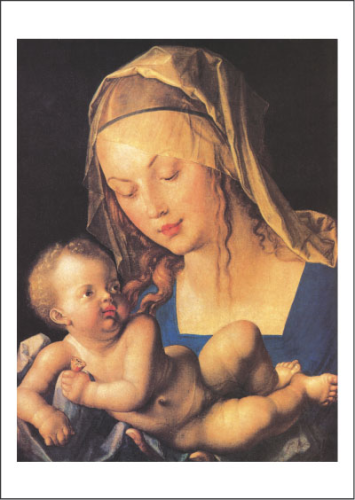Kunstpostkarte "Maria mit dem Kinde"