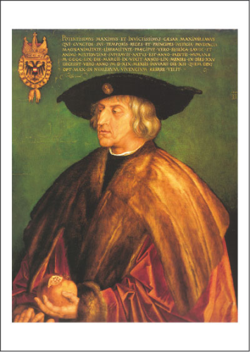 Kunstpostkarte "Bildnis Kaiser Maximilians I."